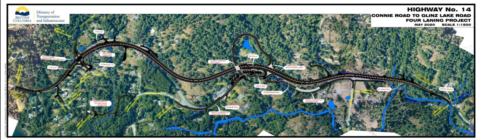 Highway 14 Construction Continues Until September 2022   Hwy 14 Screen Capture 